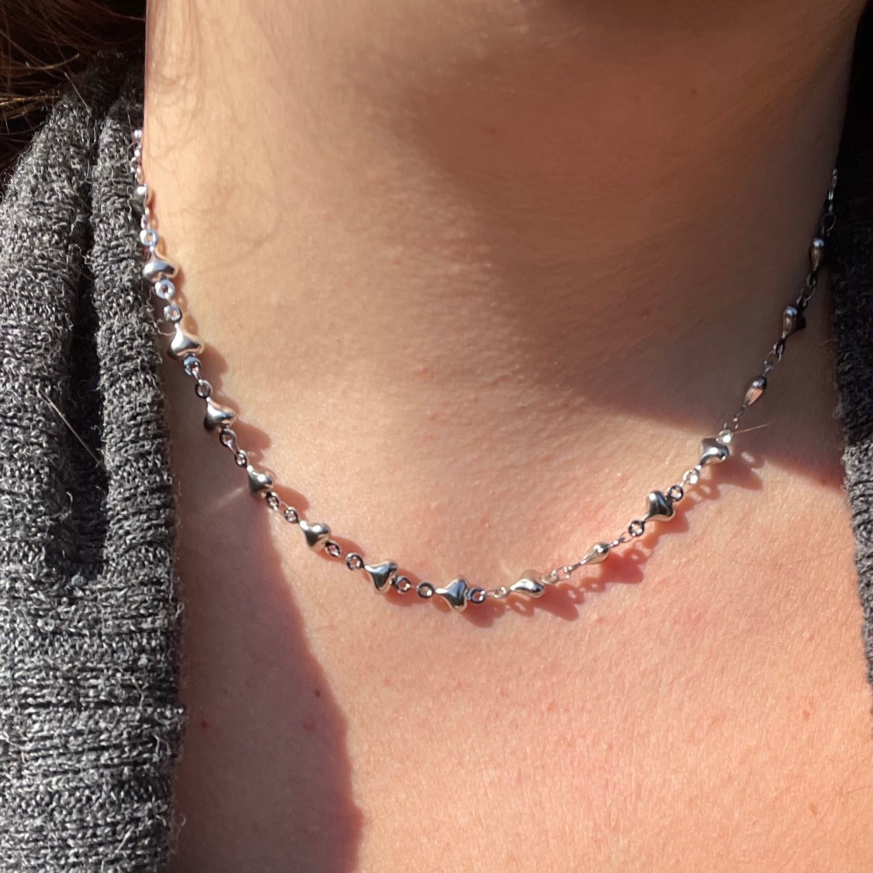 Collana cuori sonagli in 2 colori