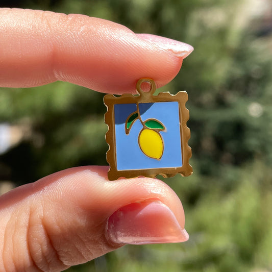 Charm quadretto con limone