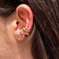 Ear cuff a tre in 3 colori