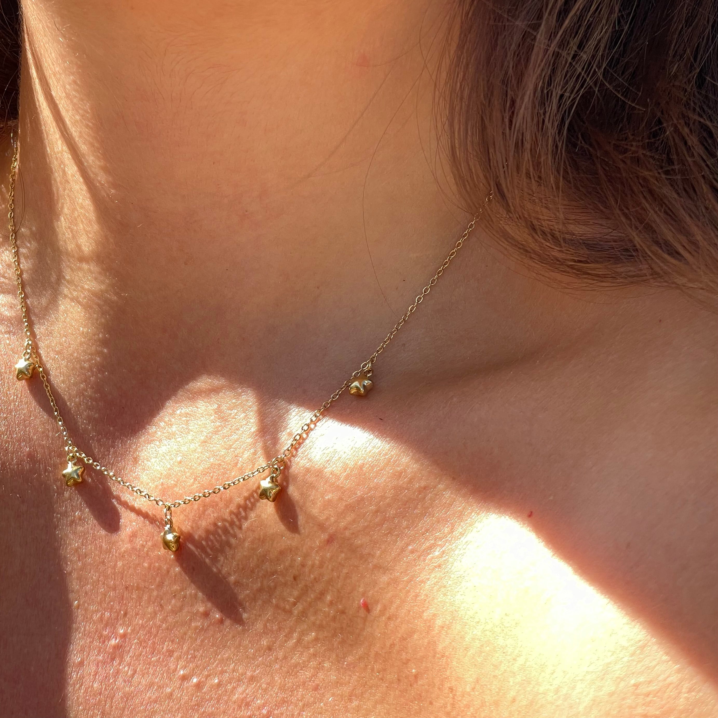 Collana polvere di stelle in 2 colori