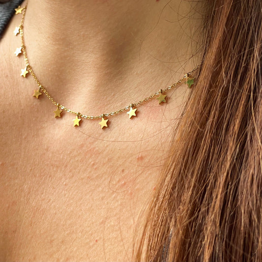 Collana stelline in 2 colori
