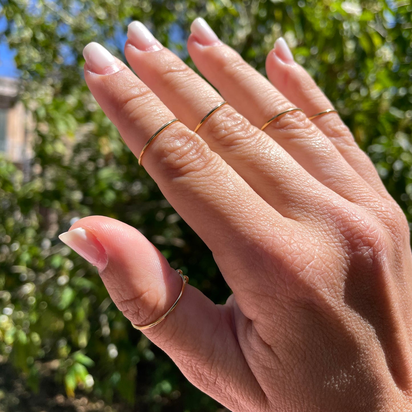 Anelli set da 5 lisci in 2 colori