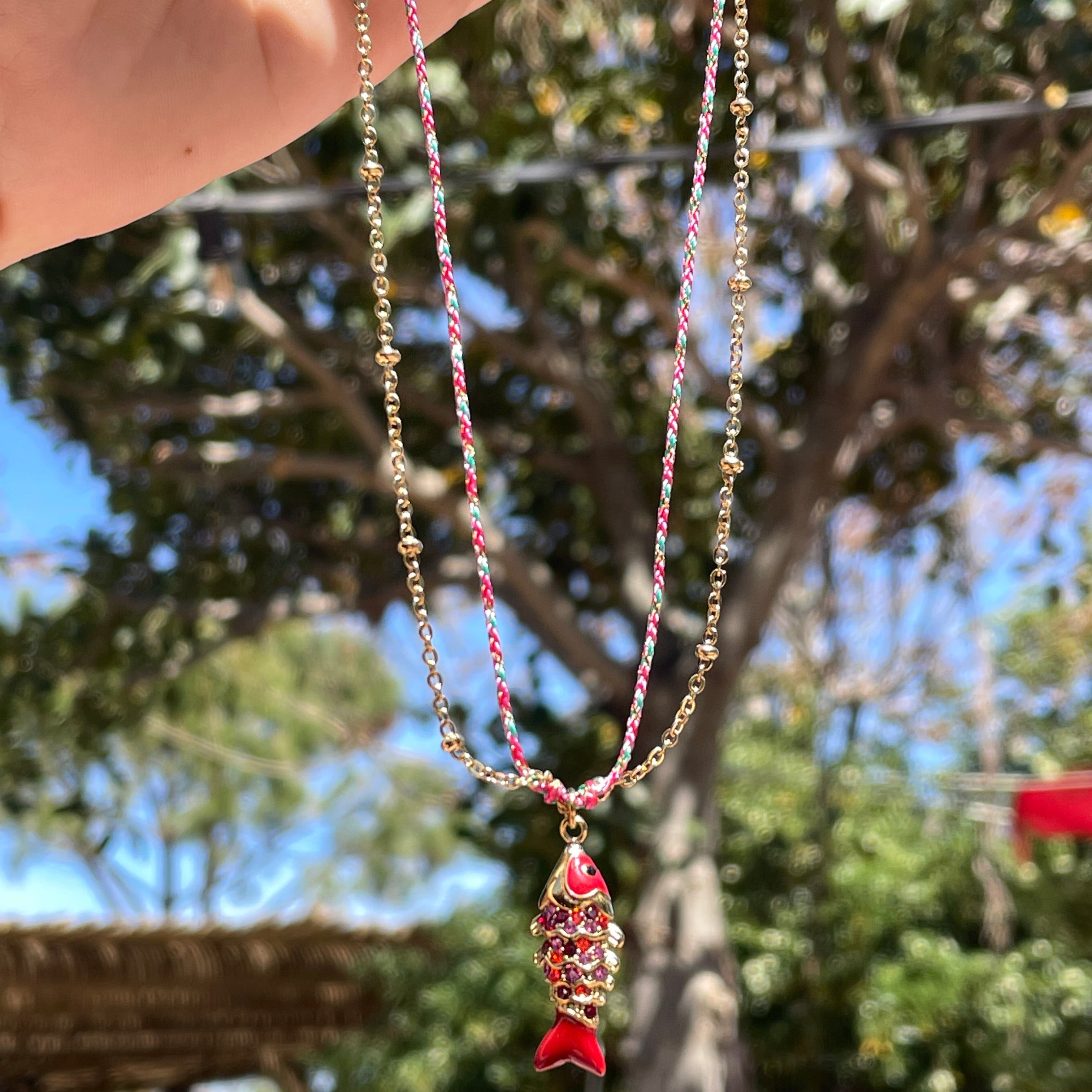 Collana pesce tropicale in 4 colori