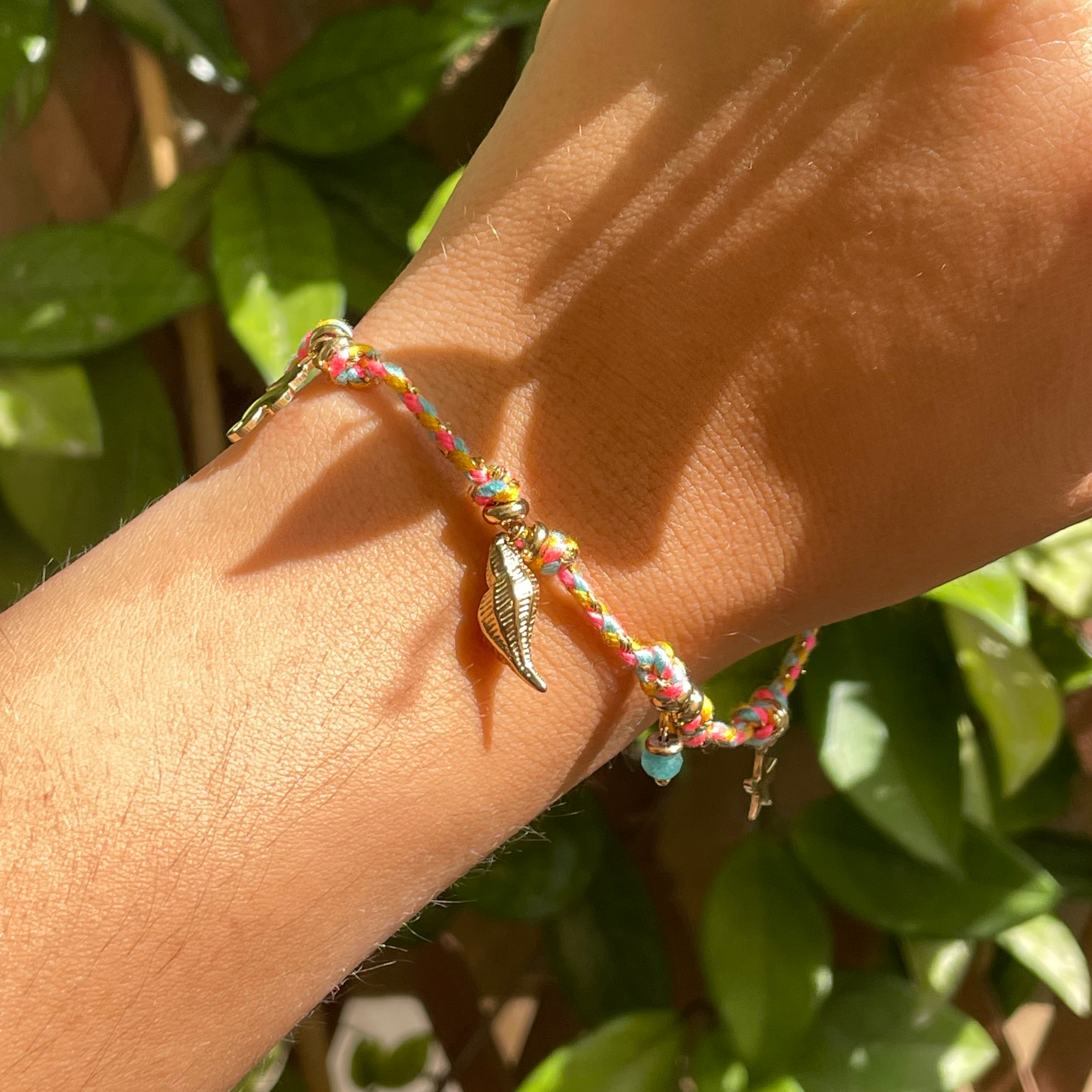 Bracciale conchiglia di luce in 7 colori