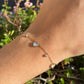 Bracciale cuoricini perlati