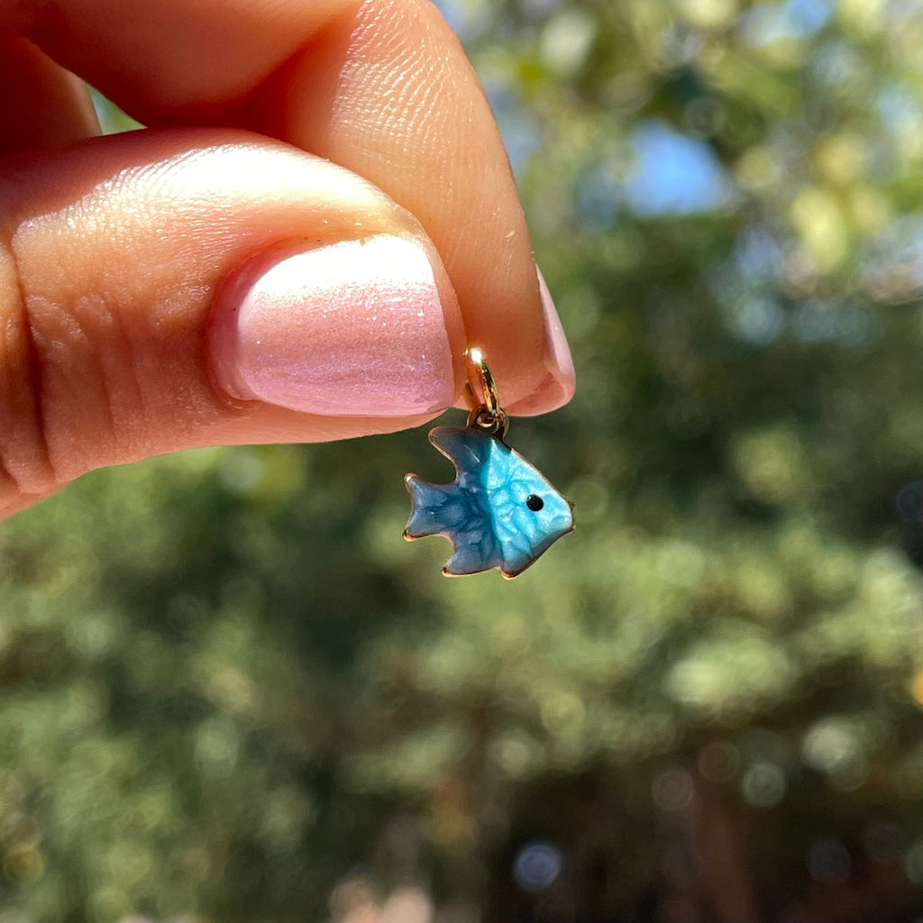 Charm pesciolino tropicale blu