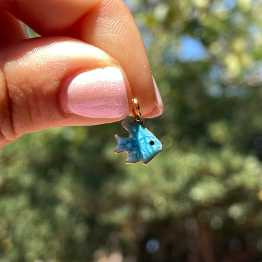 Charm pesciolino tropicale blu