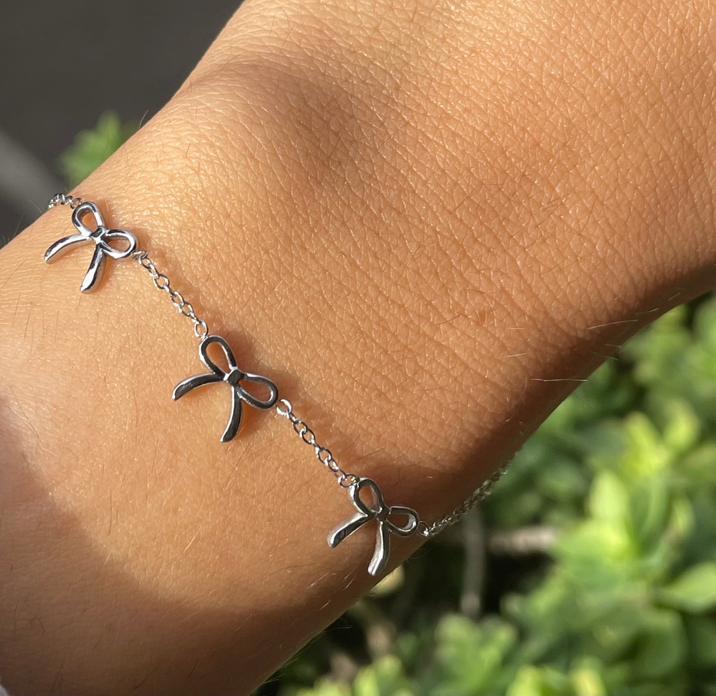 Bracciale tre fiocchetti in 2 colori