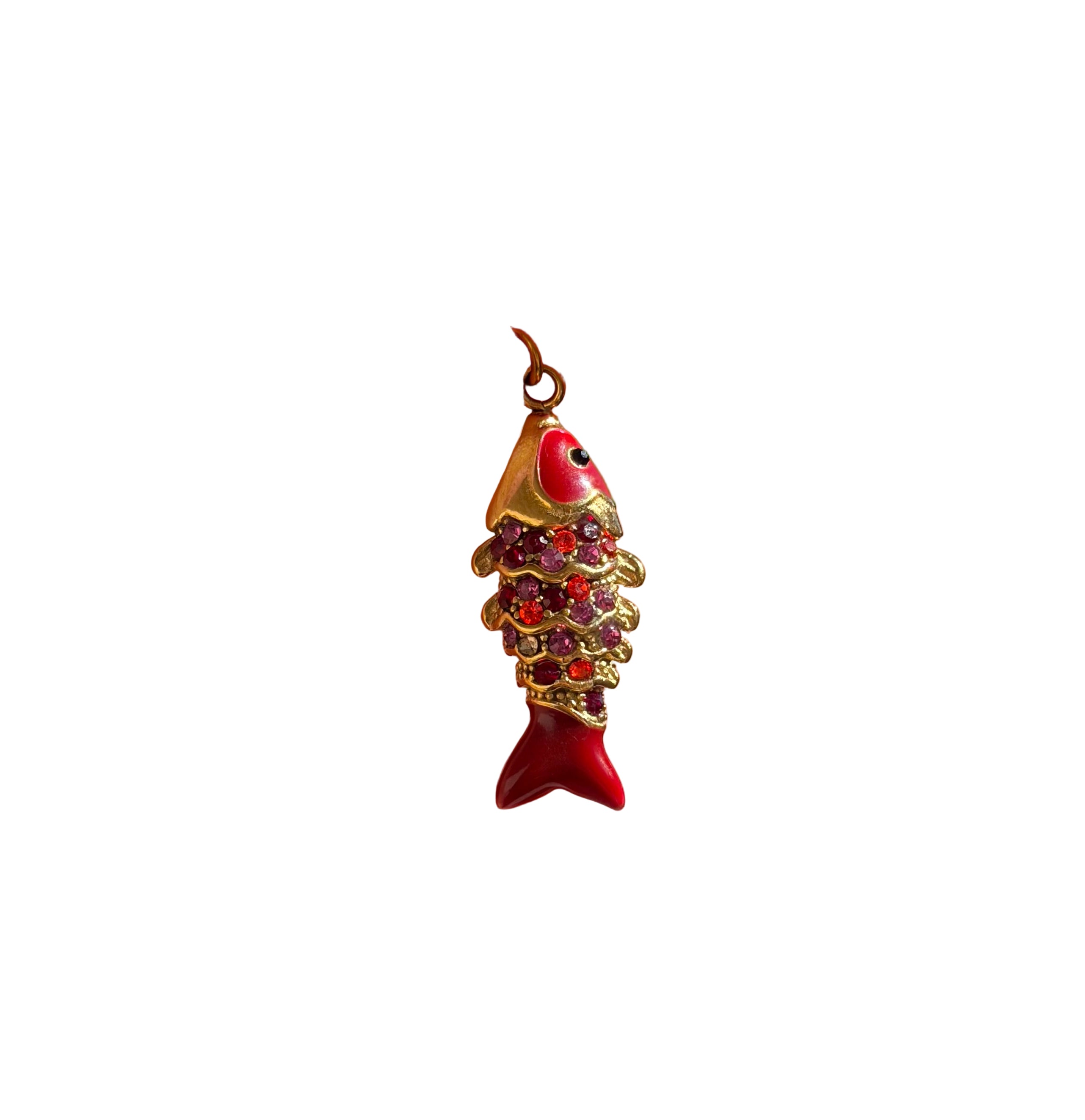 Charm Pesce rosso glitter