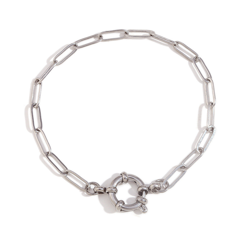 Bracciale chiusura cerchio in 2 colori