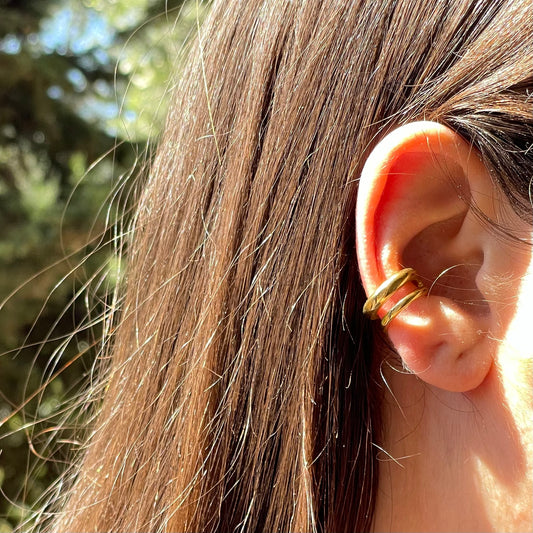 Ear cuff doppia fascia in 3 colori