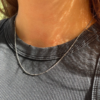 Collana pallini in 2 colori
