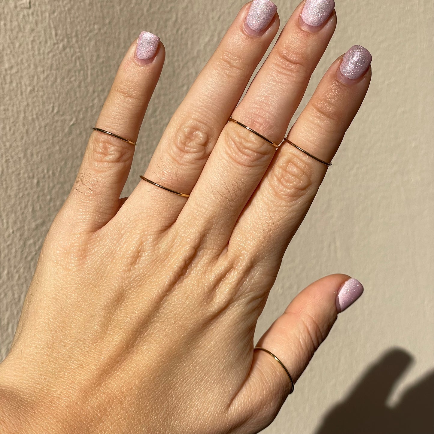 Anelli set da 5 lisci in 2 colori