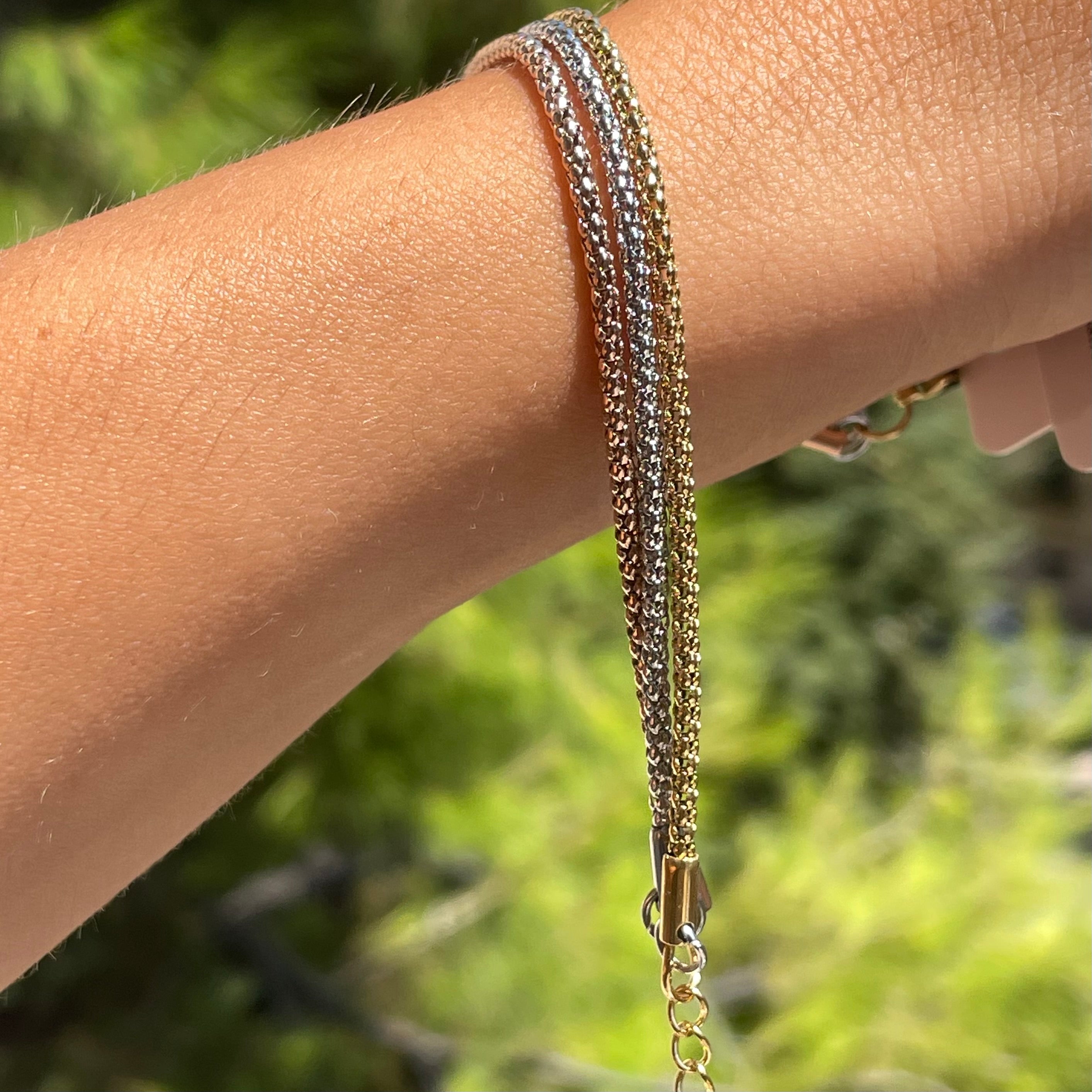 Bracciale tre ori