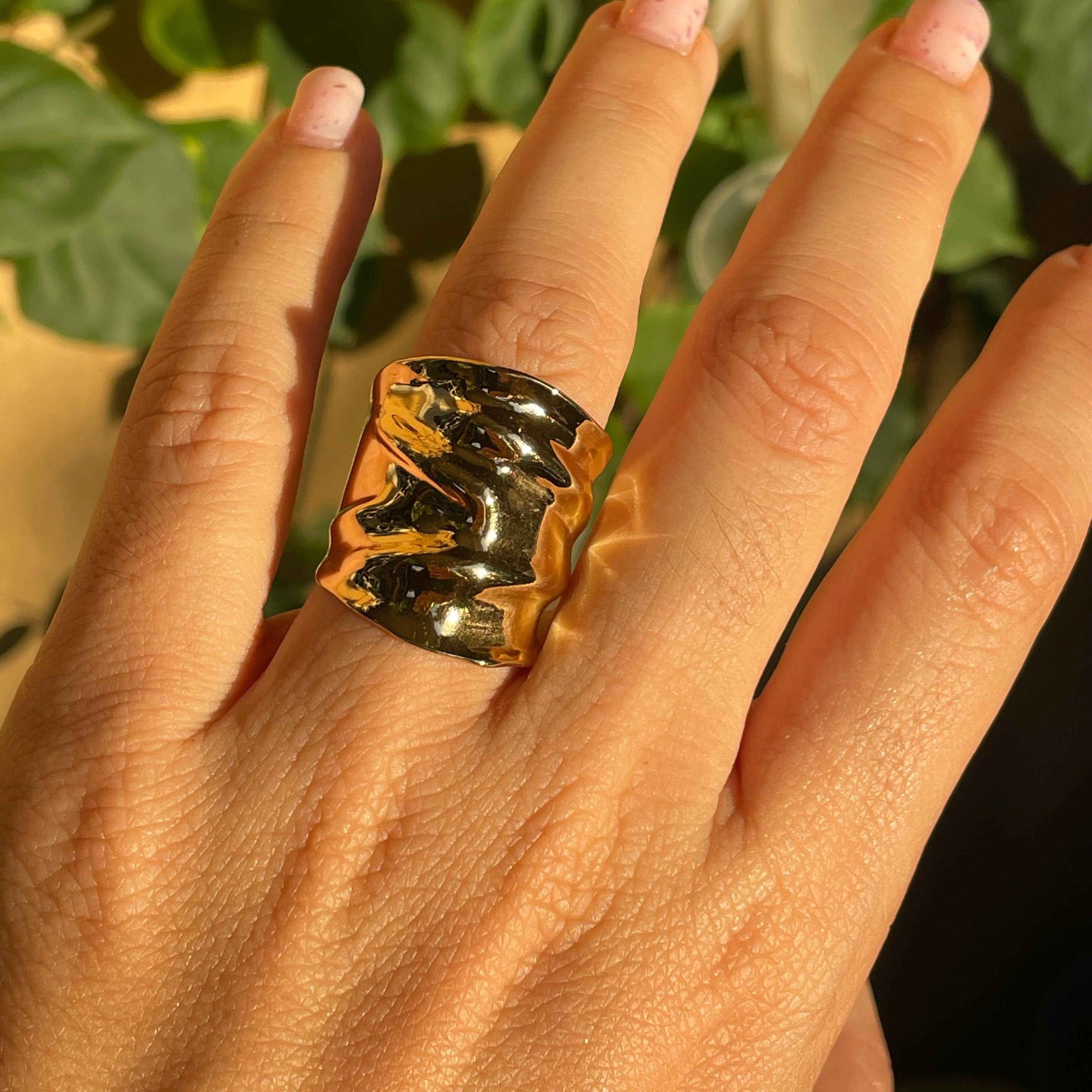 Anello fascione in 3 colori