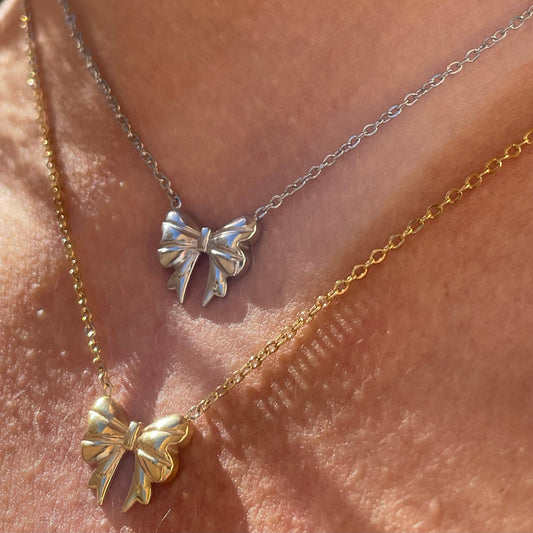 Collana fiocco in 2 colori