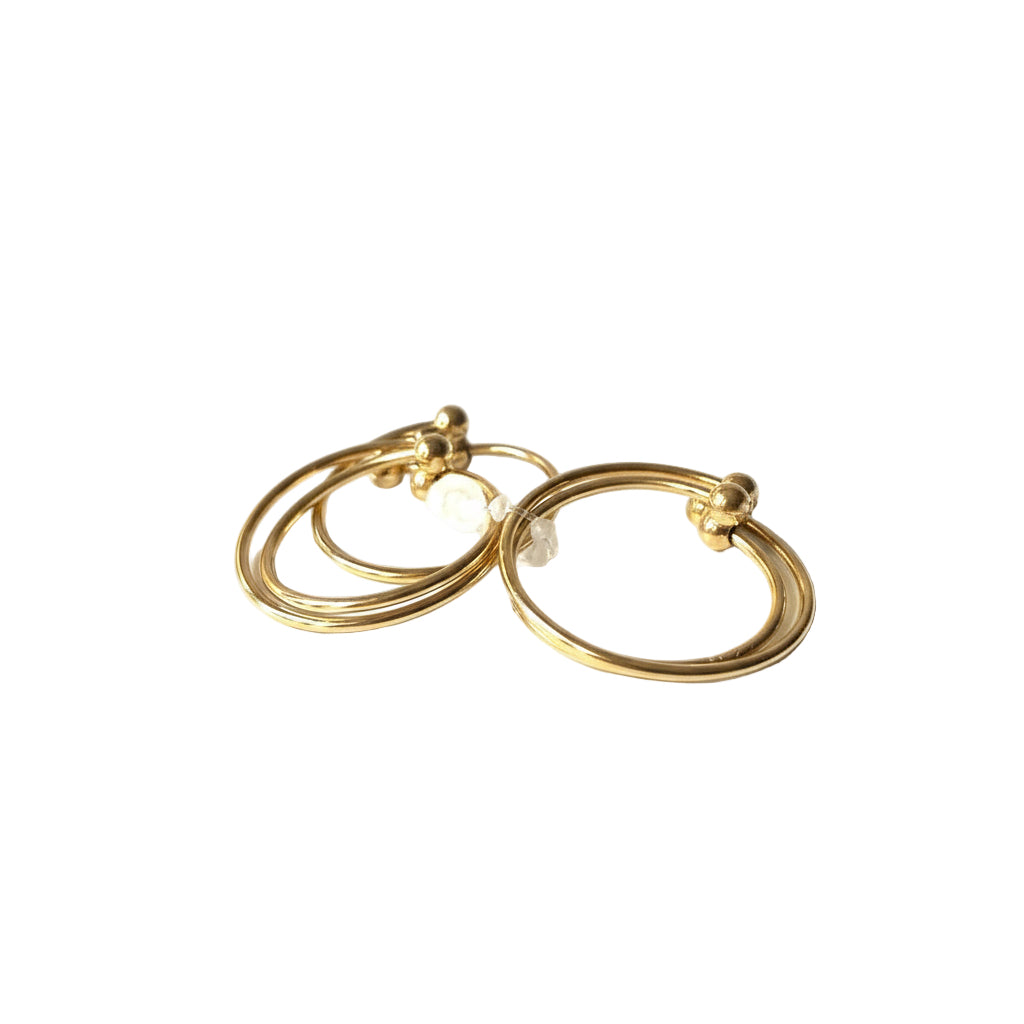 Anelli set da 5 lisci in 2 colori