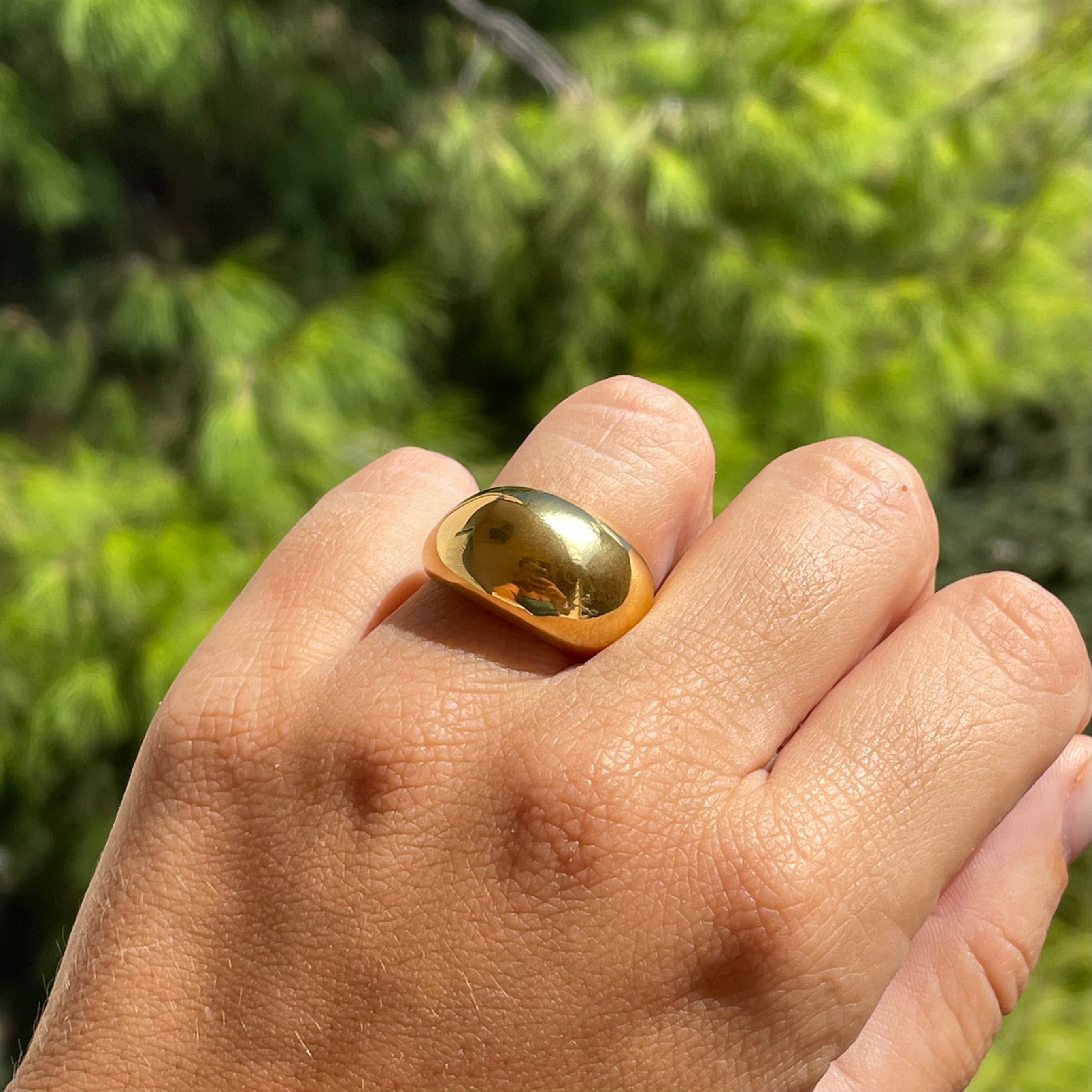 Anello bold lucente in 2 colori