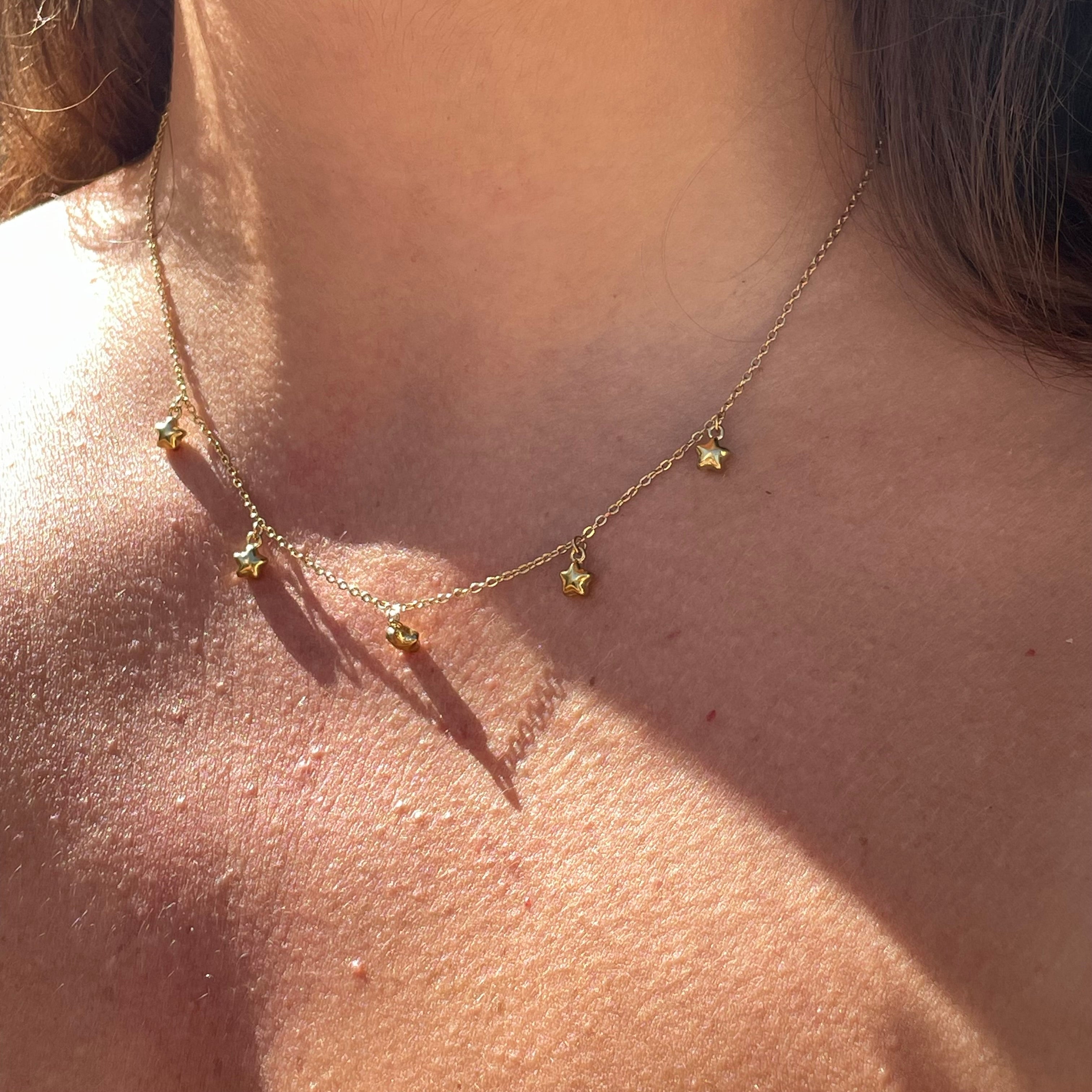 Collana polvere di stelle in 2 colori