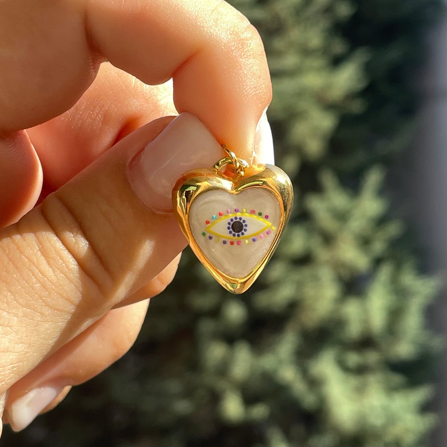 Charm cuore e occhio di Allah
