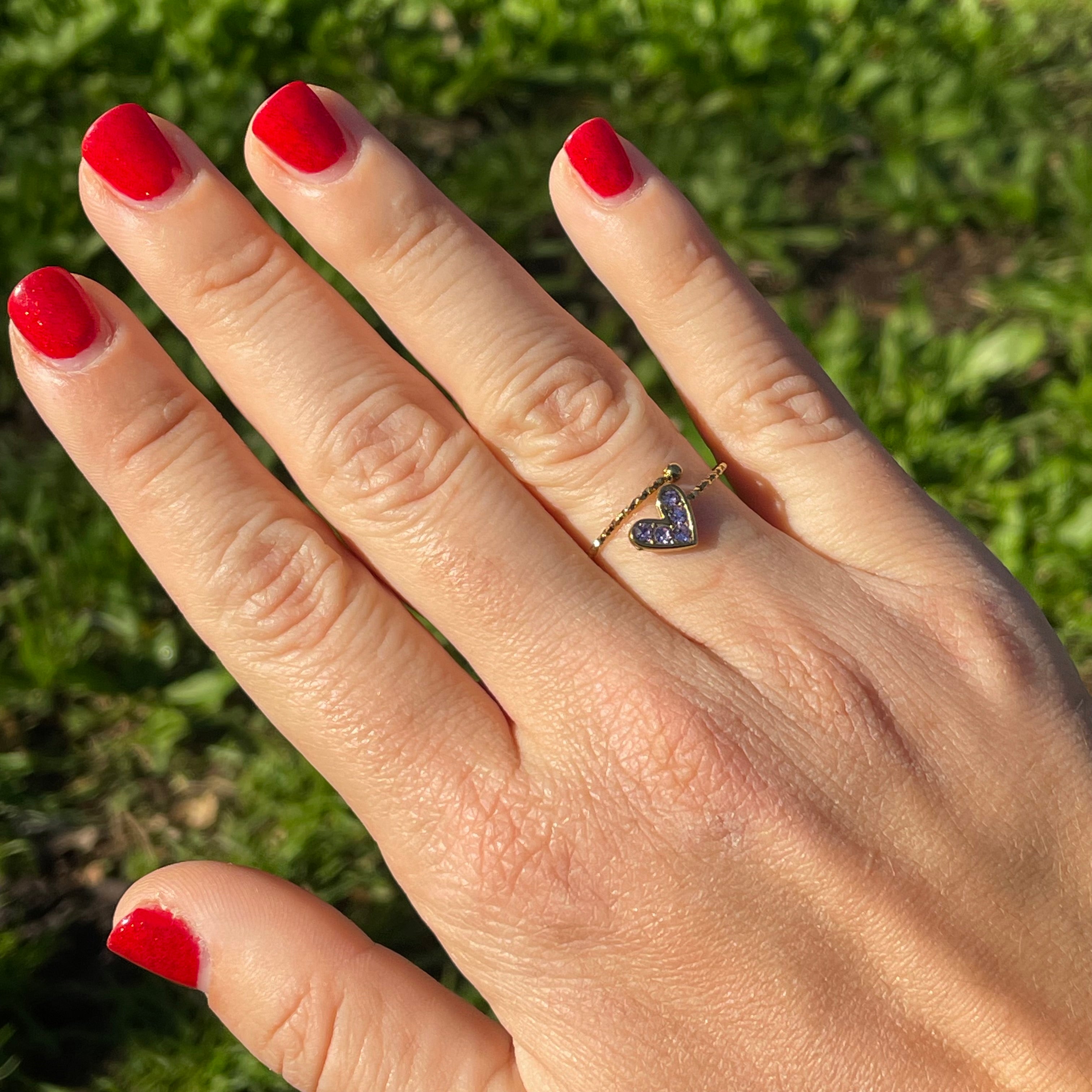 Anello cuore in 2 colori