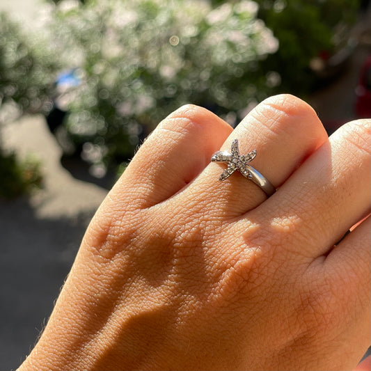 Anello stella marina in 2 colori