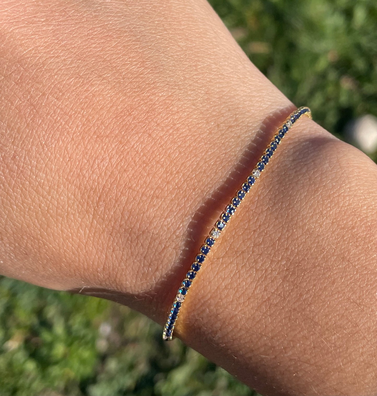 Bracciale con zirconi in 7 colori
