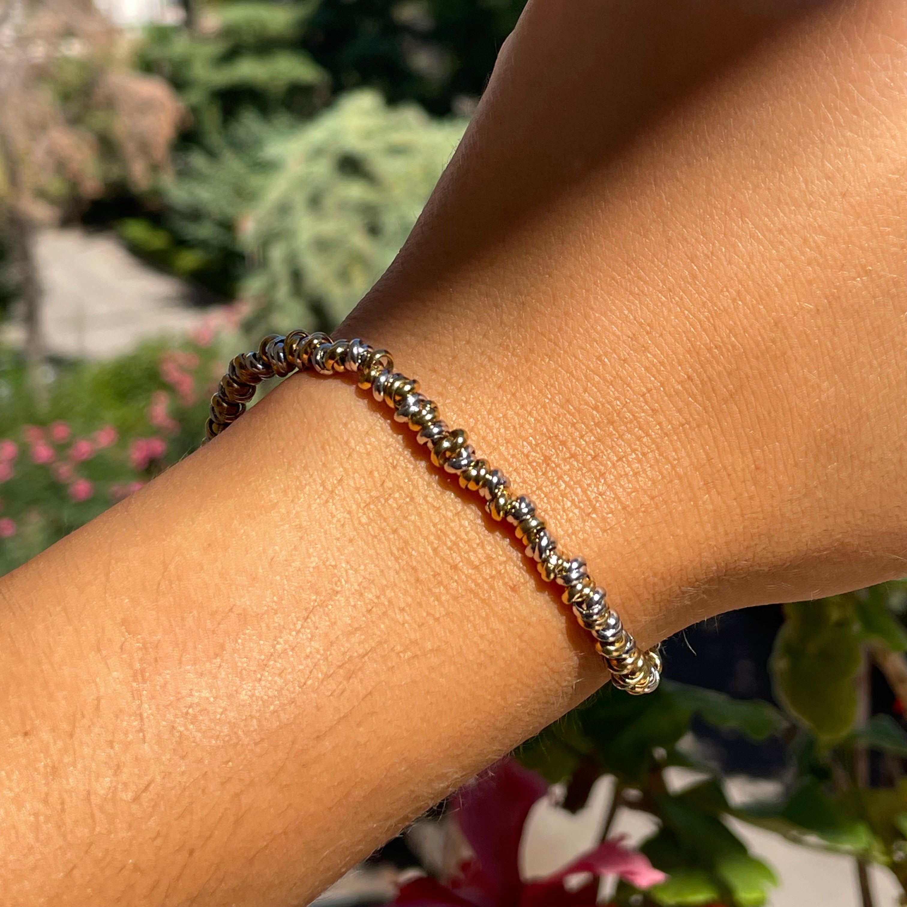 Bracciale dischetti in 3 colori