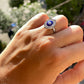 Anello occhio di Allah tondo in 2 colori