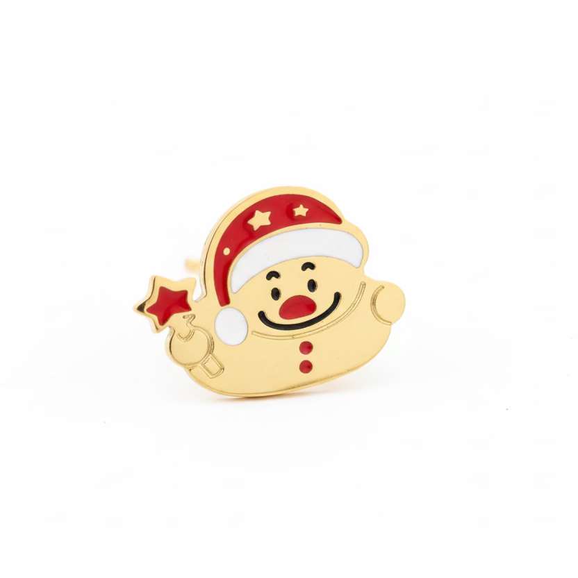 Orecchino pupazzo di neve