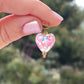 Charm Cuore a pois in 2 colori