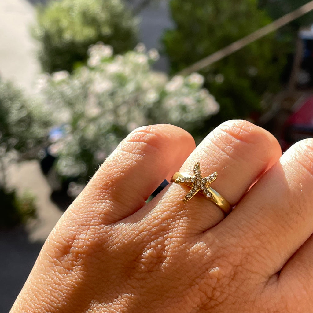 Anello stella marina in 2 colori