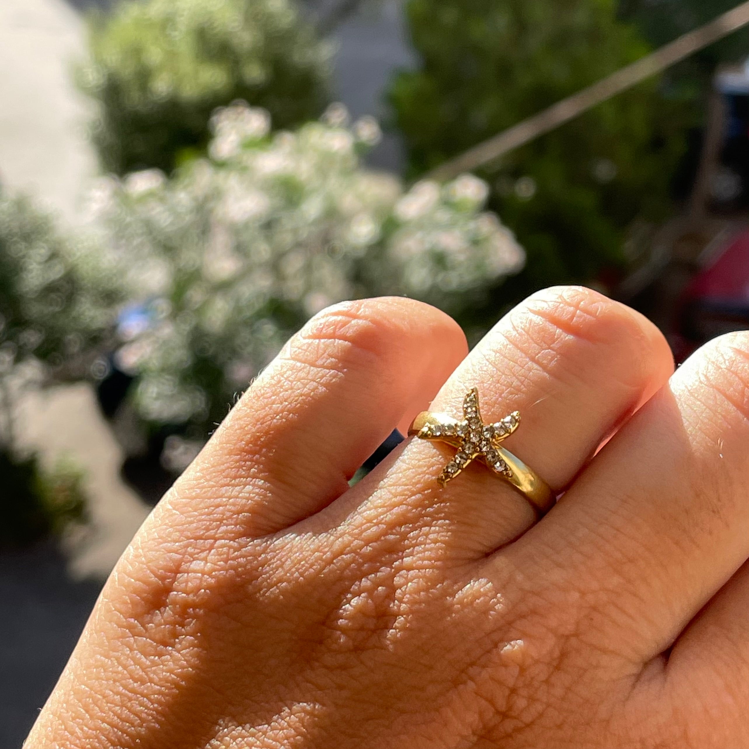 Anello stella marina in 2 colori
