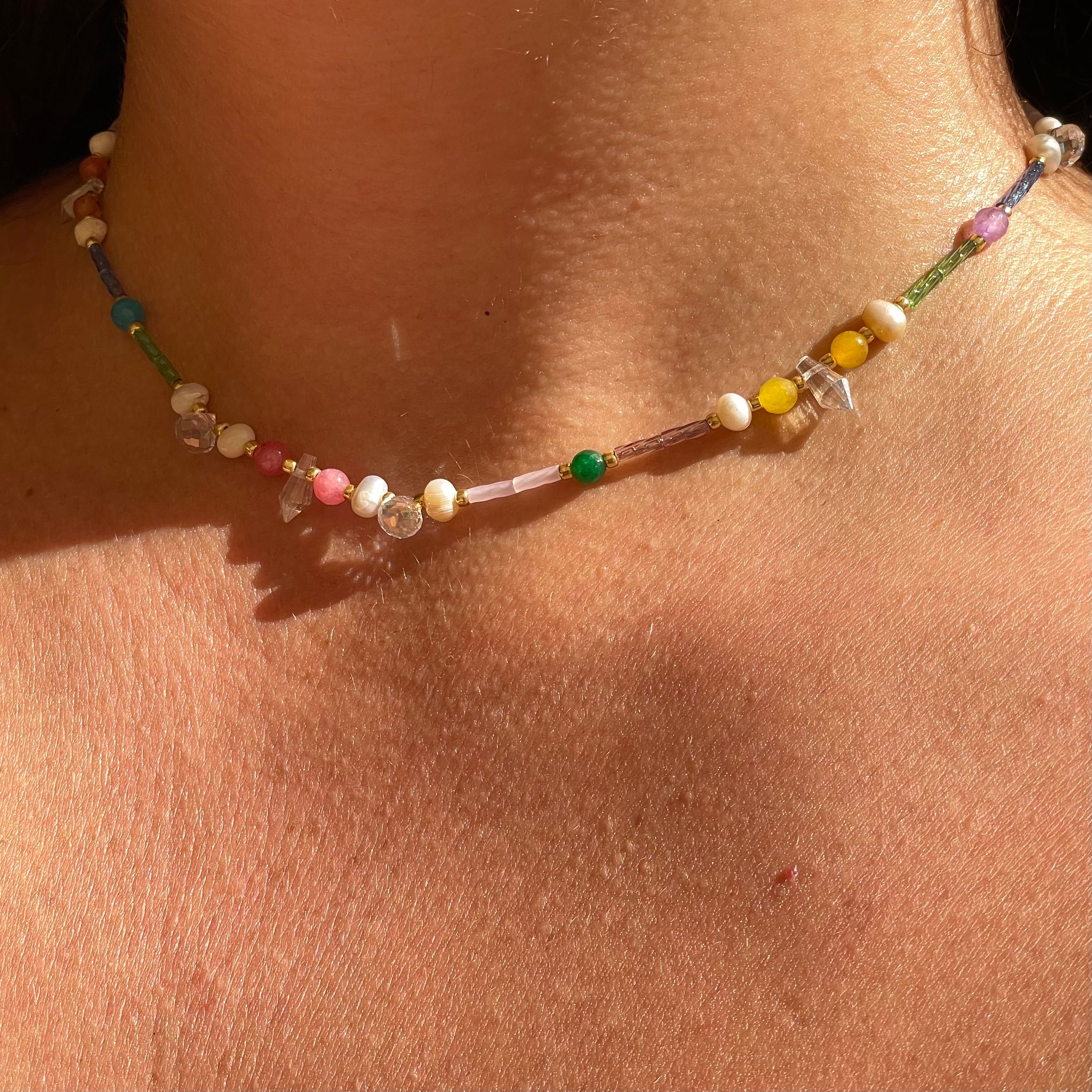 Collana Cristallina in 2 colori