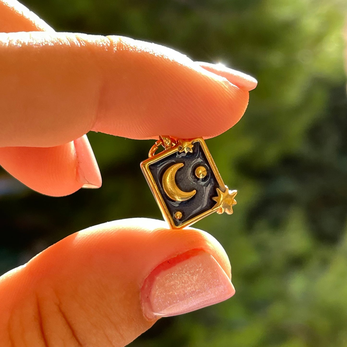Charm Luna Blu glitter