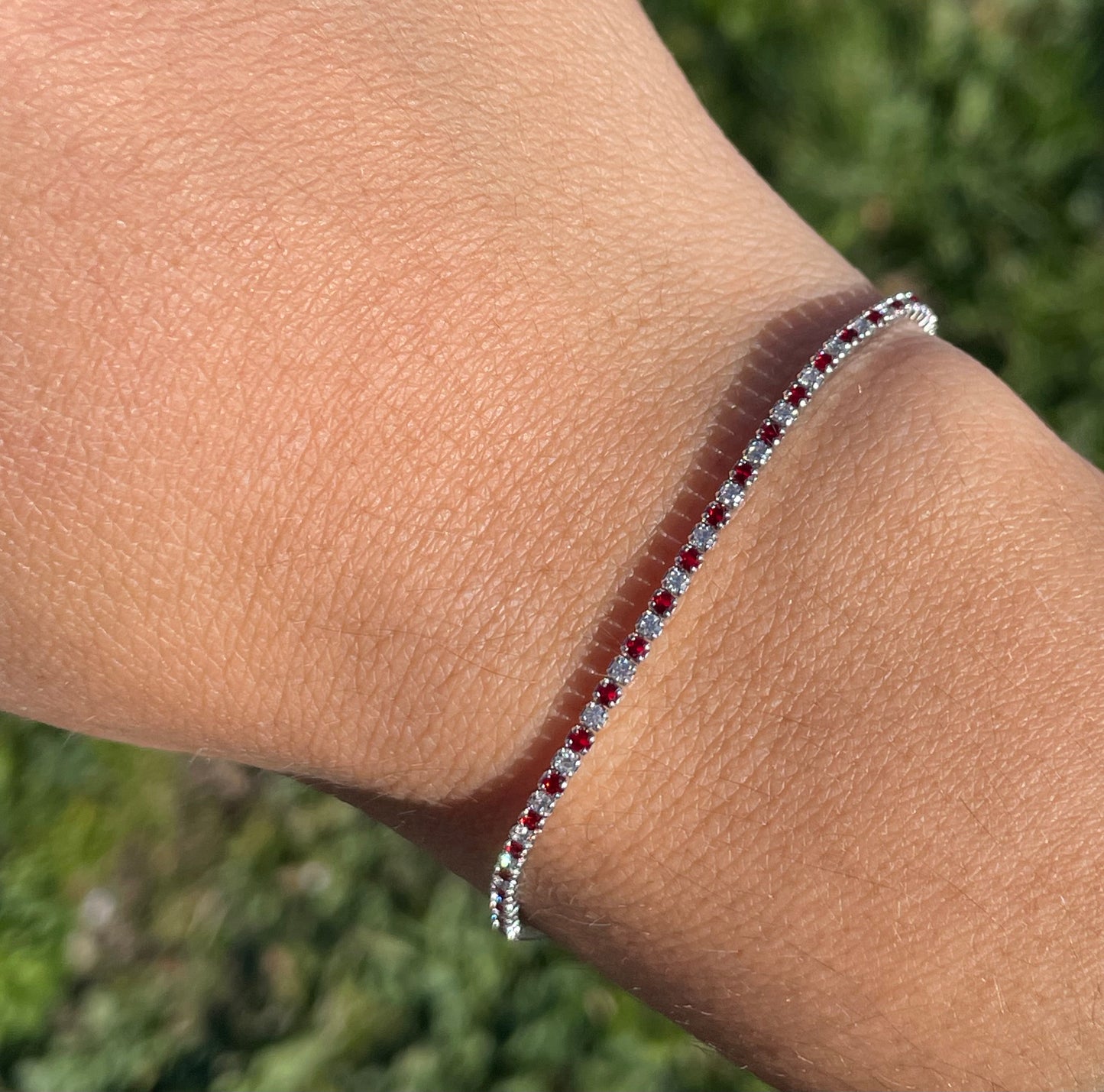 Bracciale con zirconi in 7 colori
