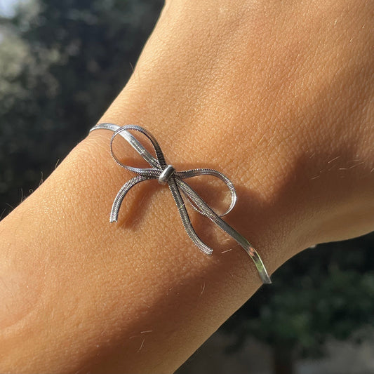 Bracciale fiocchetto in 2 colori