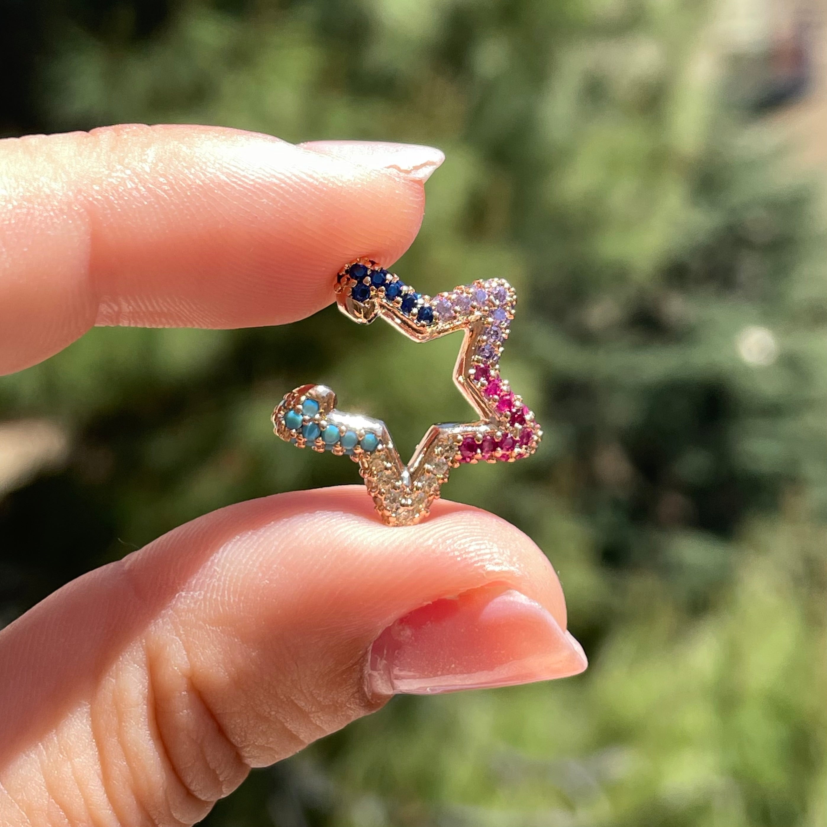 Ear cuff stella in 7 colori
