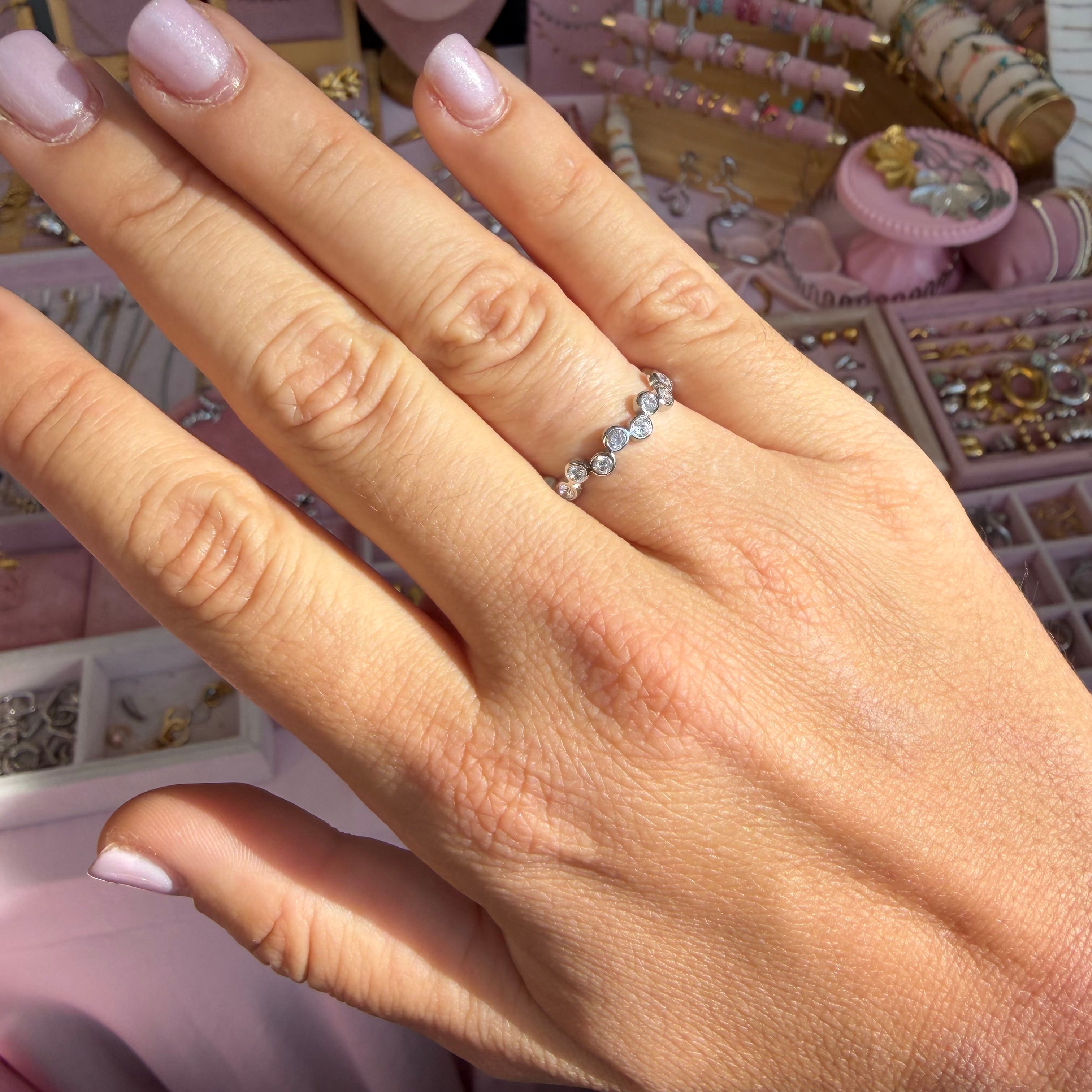 Anello sparkling in 2 colori