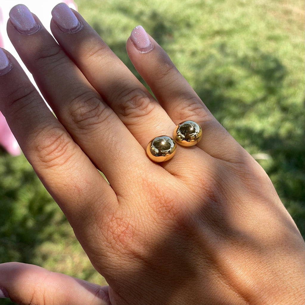 Anello bold double in 2 colori