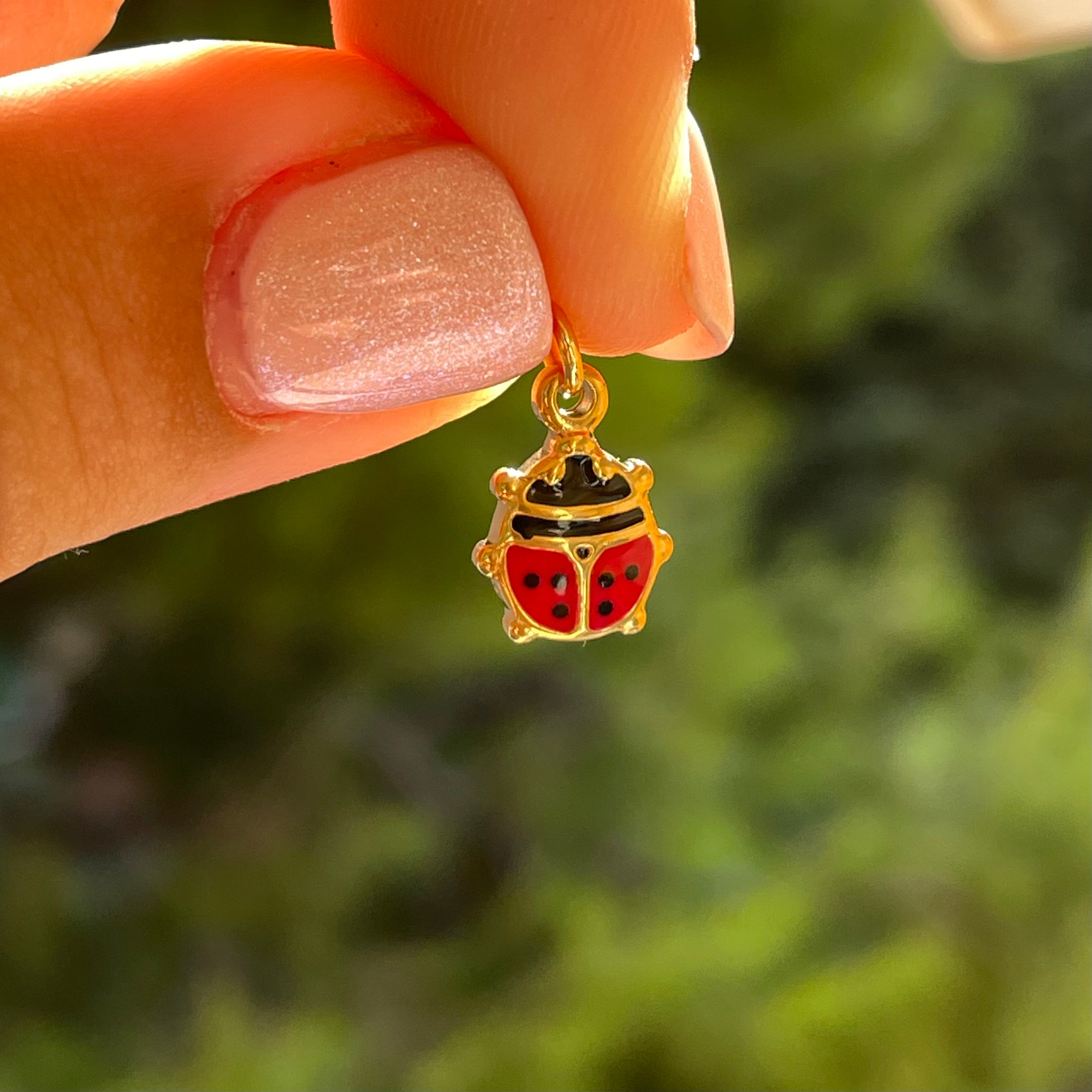 Charm coccinella in 2 colori