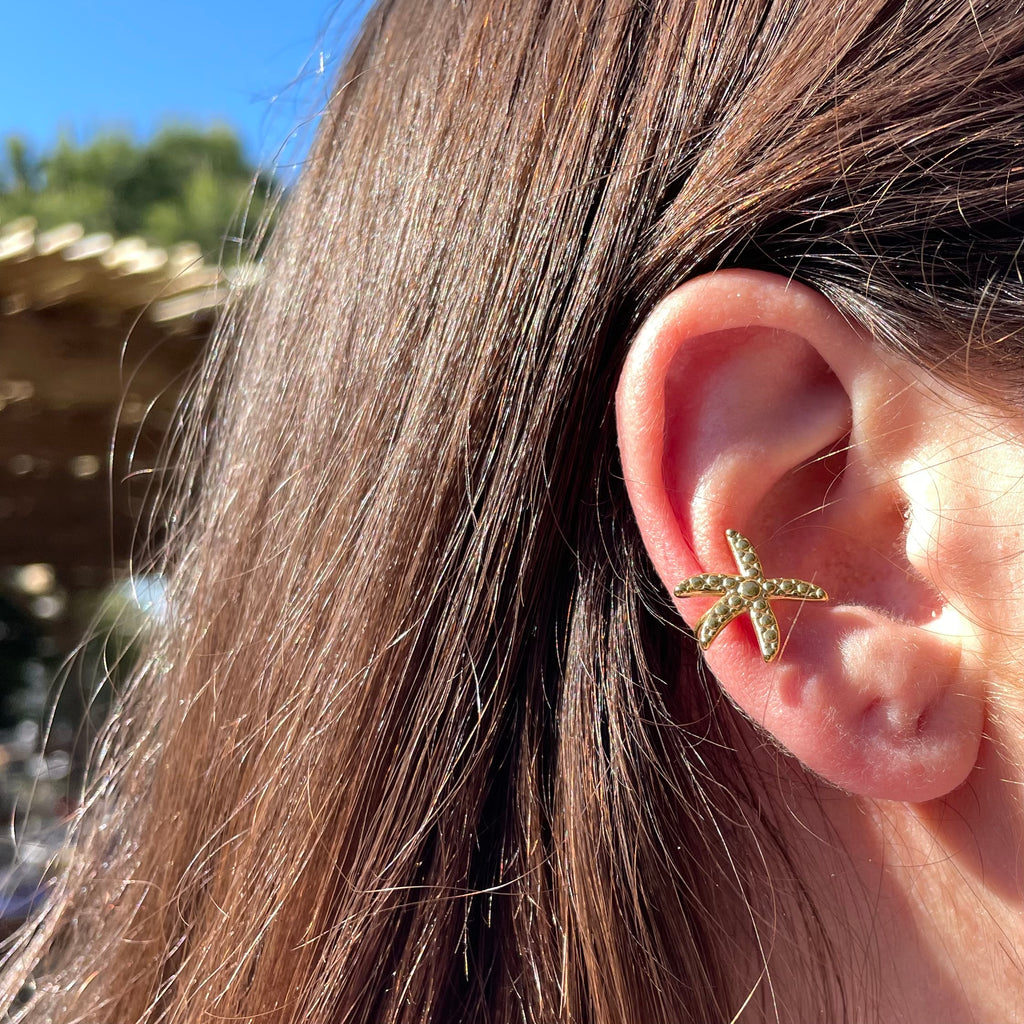Ear cuff stella marina in 2 colori