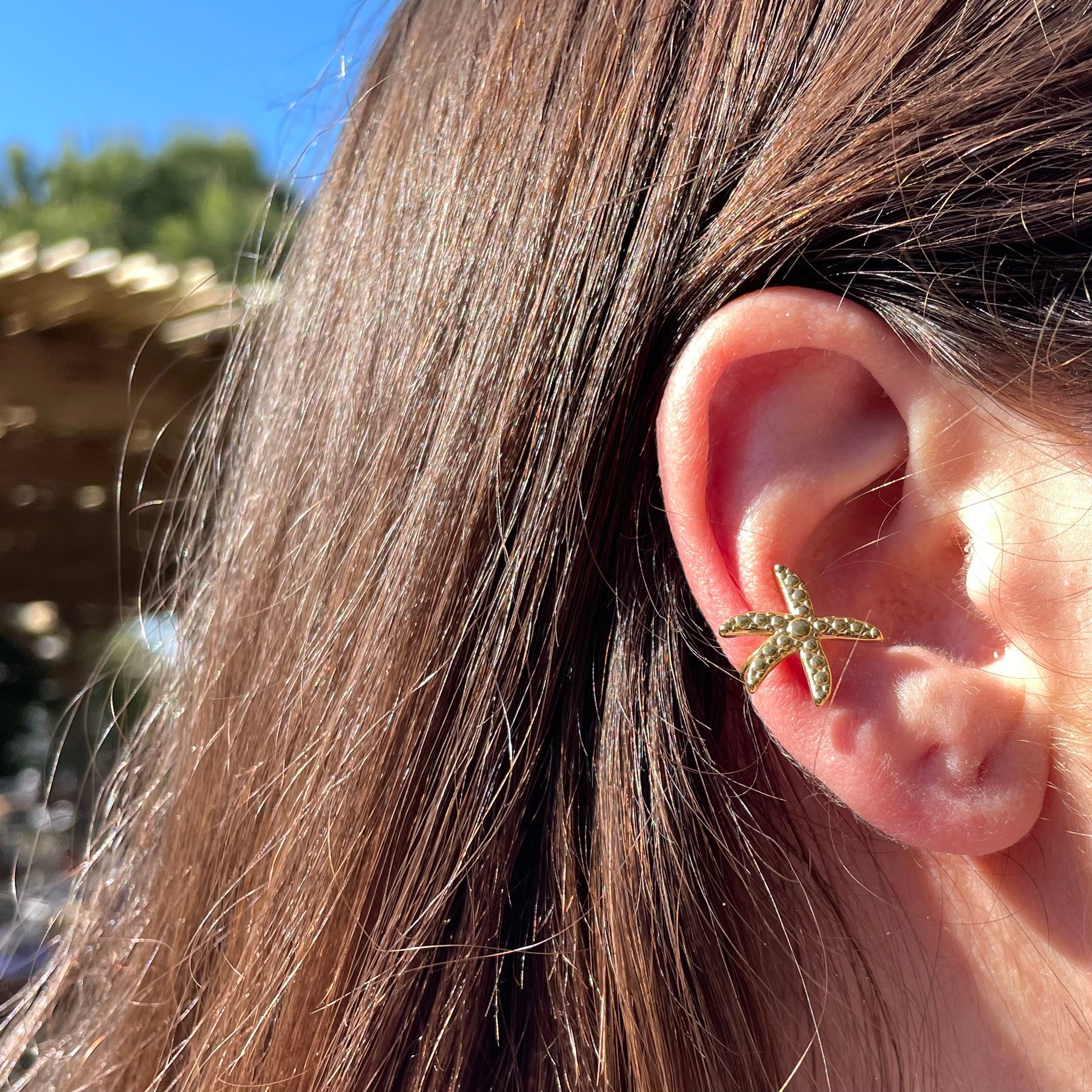 Ear cuff stella marina in 2 colori