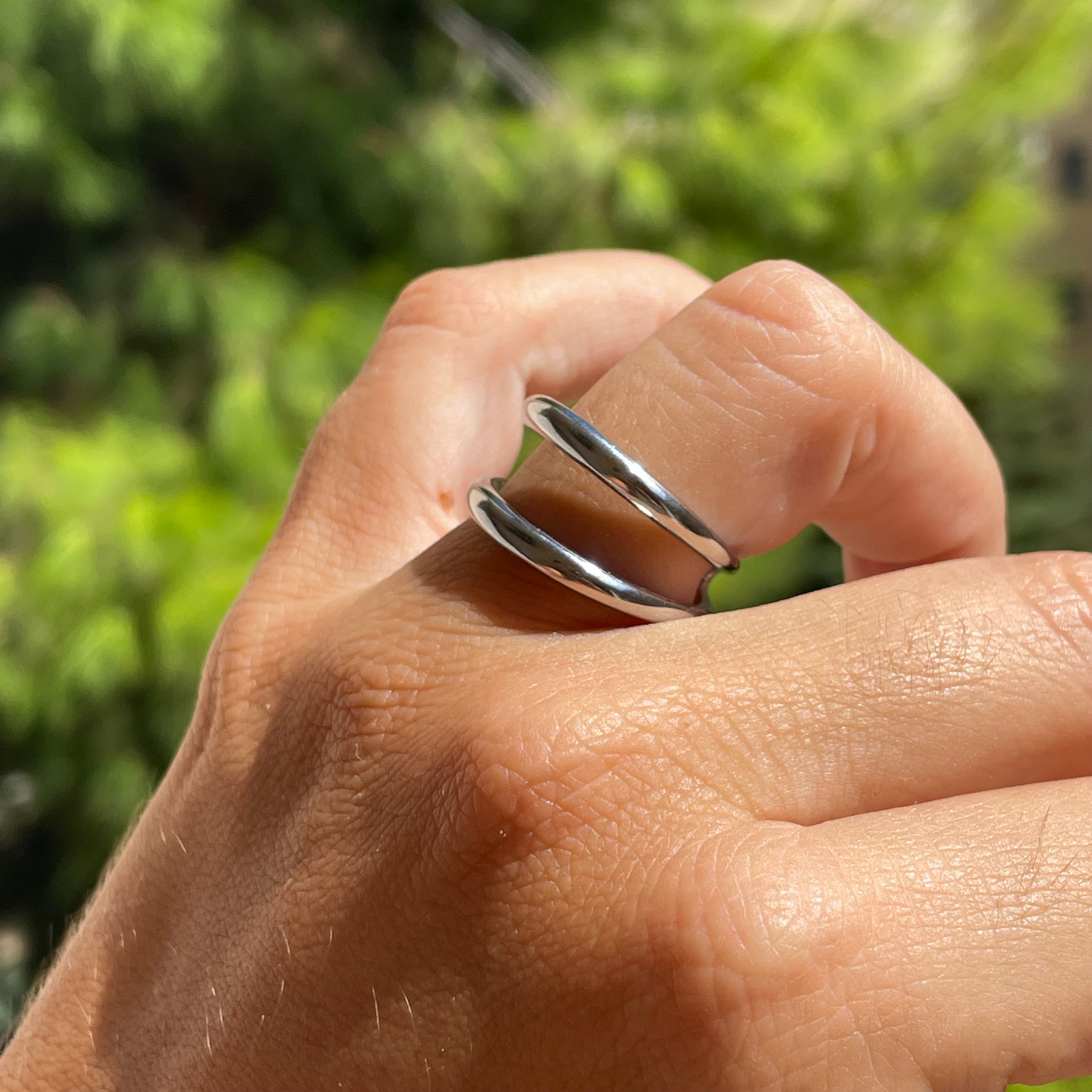 Anello twin in 2 colori