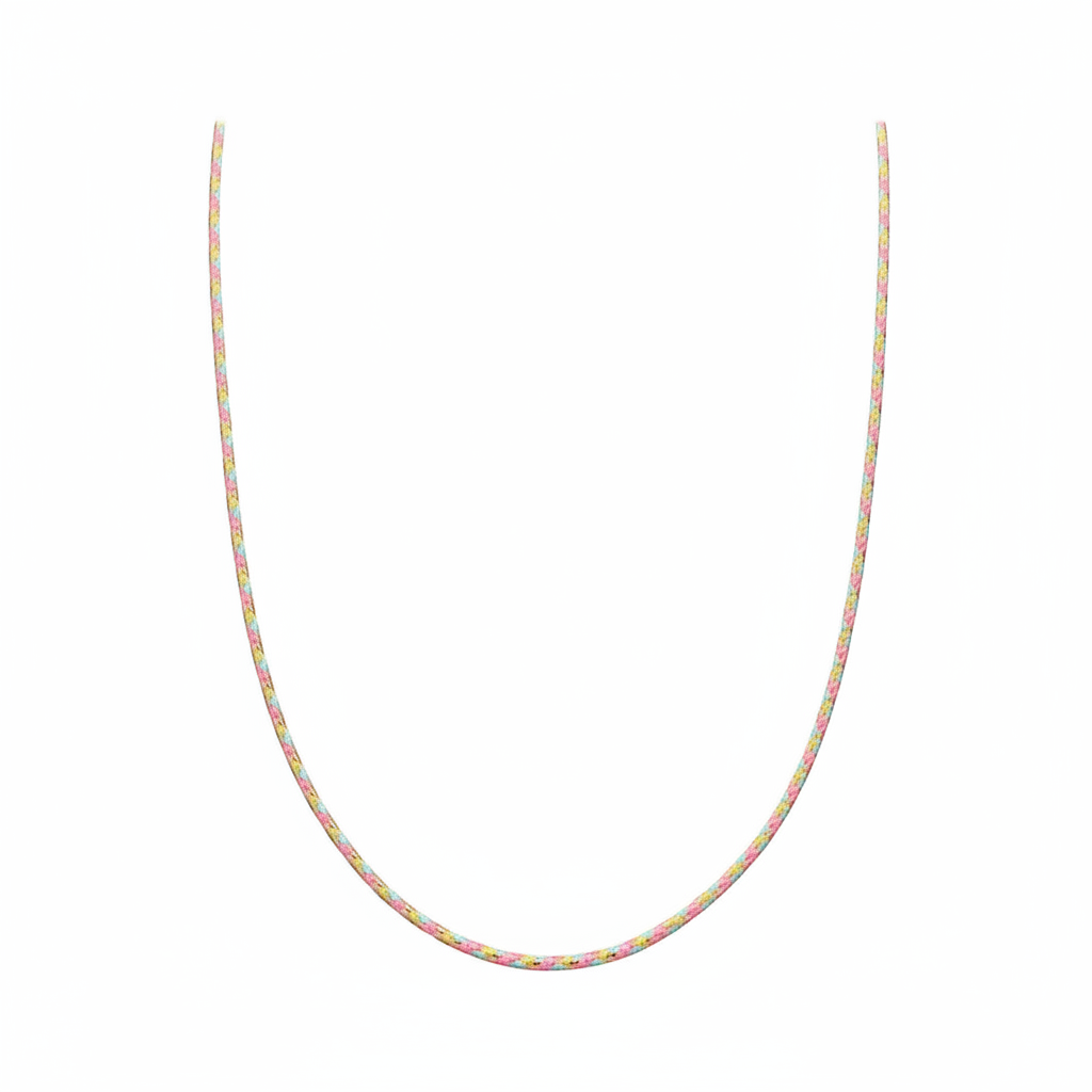 Collana intreccio di colori in 3 colori