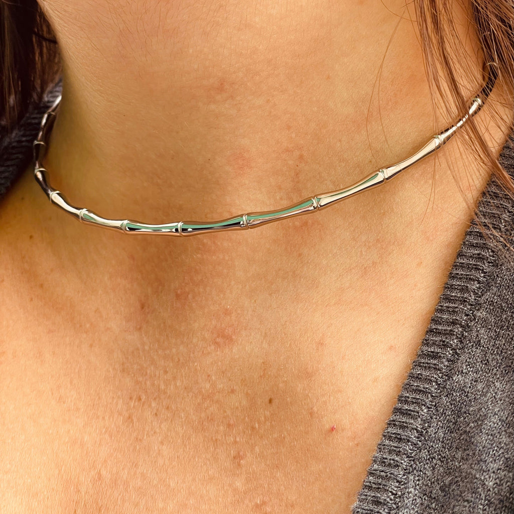 Collana rigida Bambù in 2 colori