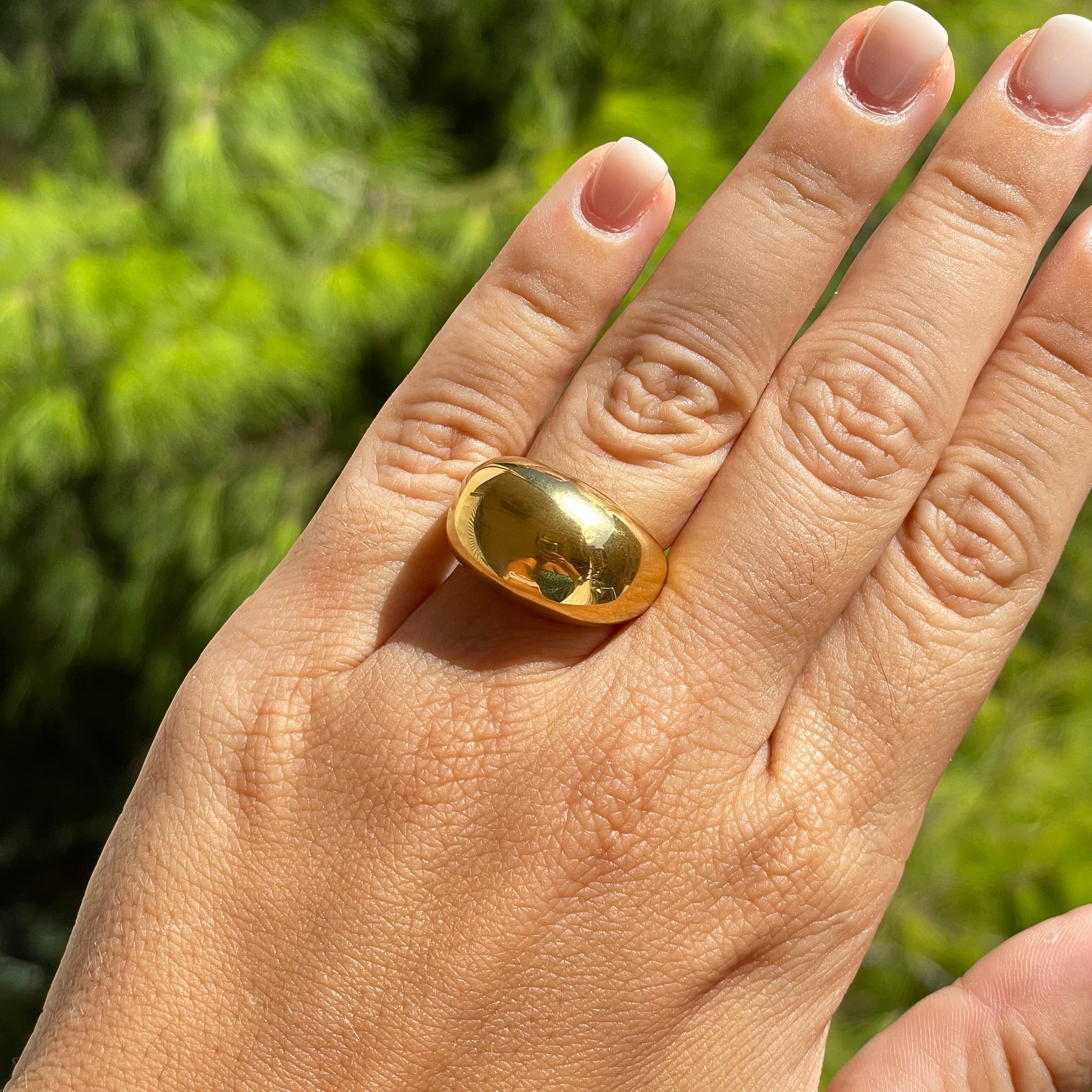 Anello bold lucente in 2 colori