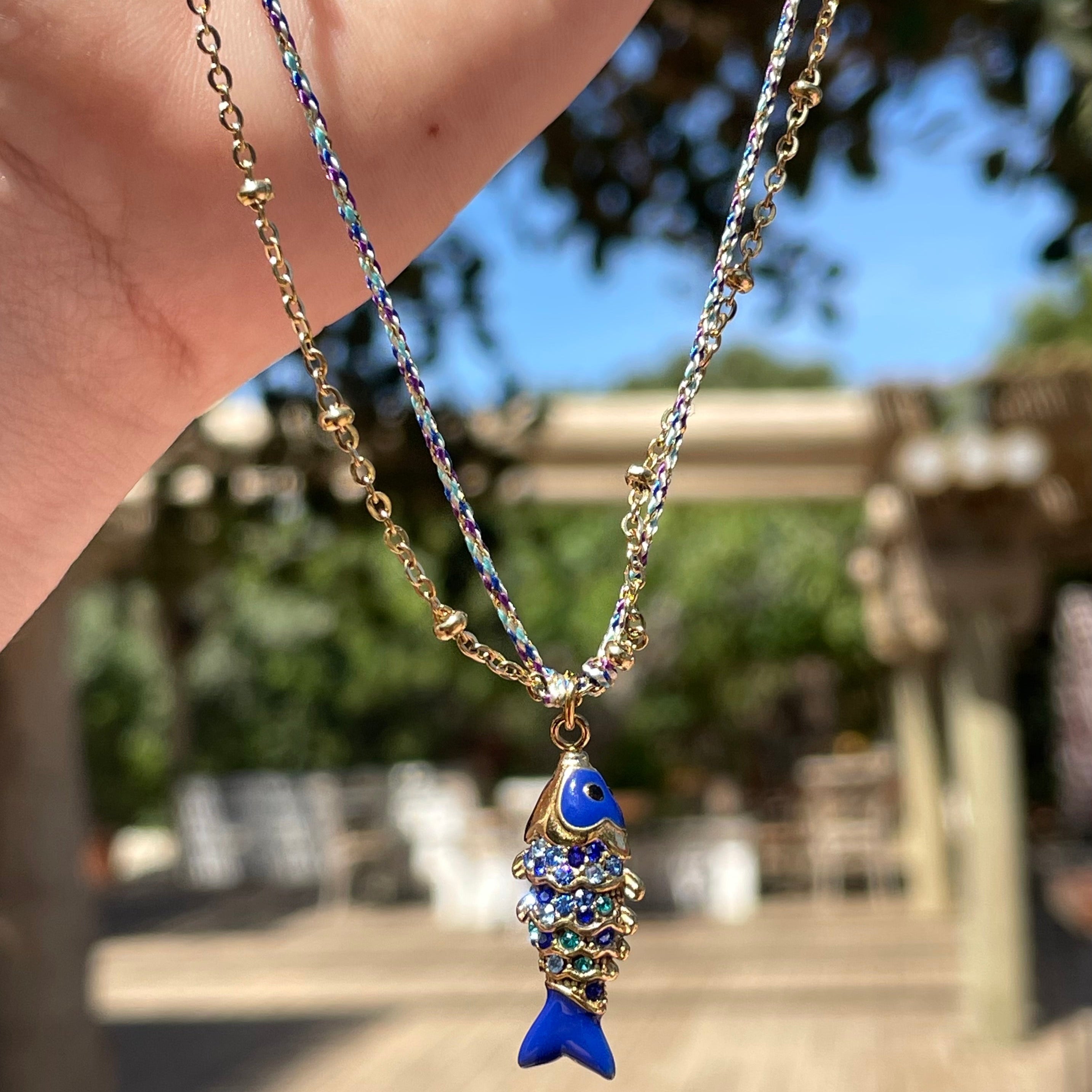 Collana pesce tropicale in 4 colori
