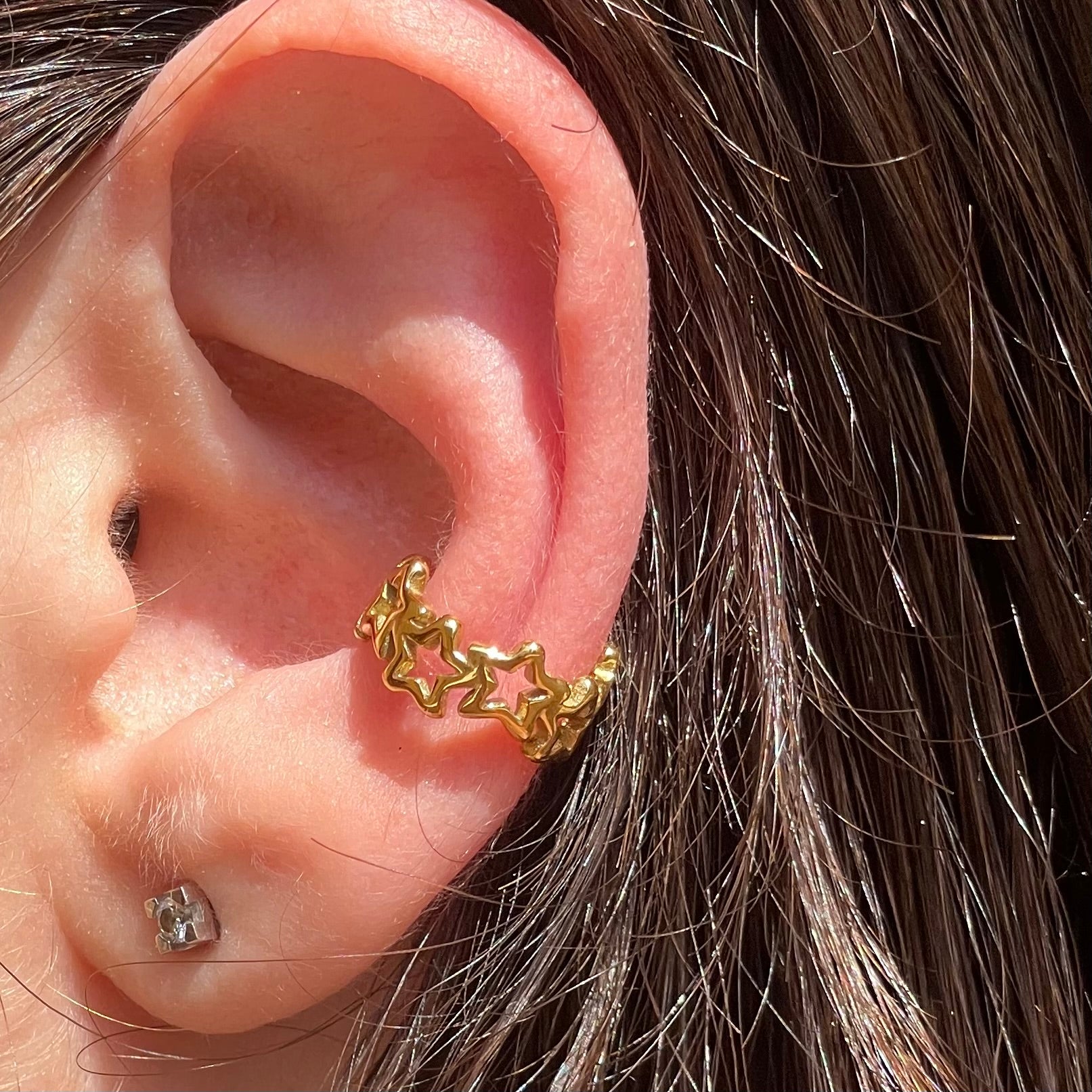 Ear cuff stelline in 2 colori