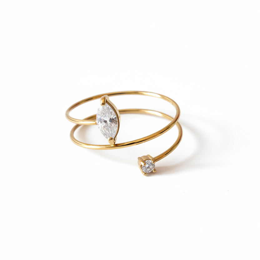 Anello drop sparkling